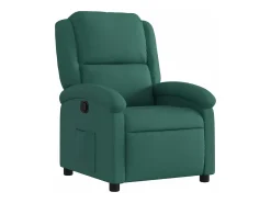 Poltrona*vidaxl Poltrona reclinável tecido -escuro Verde