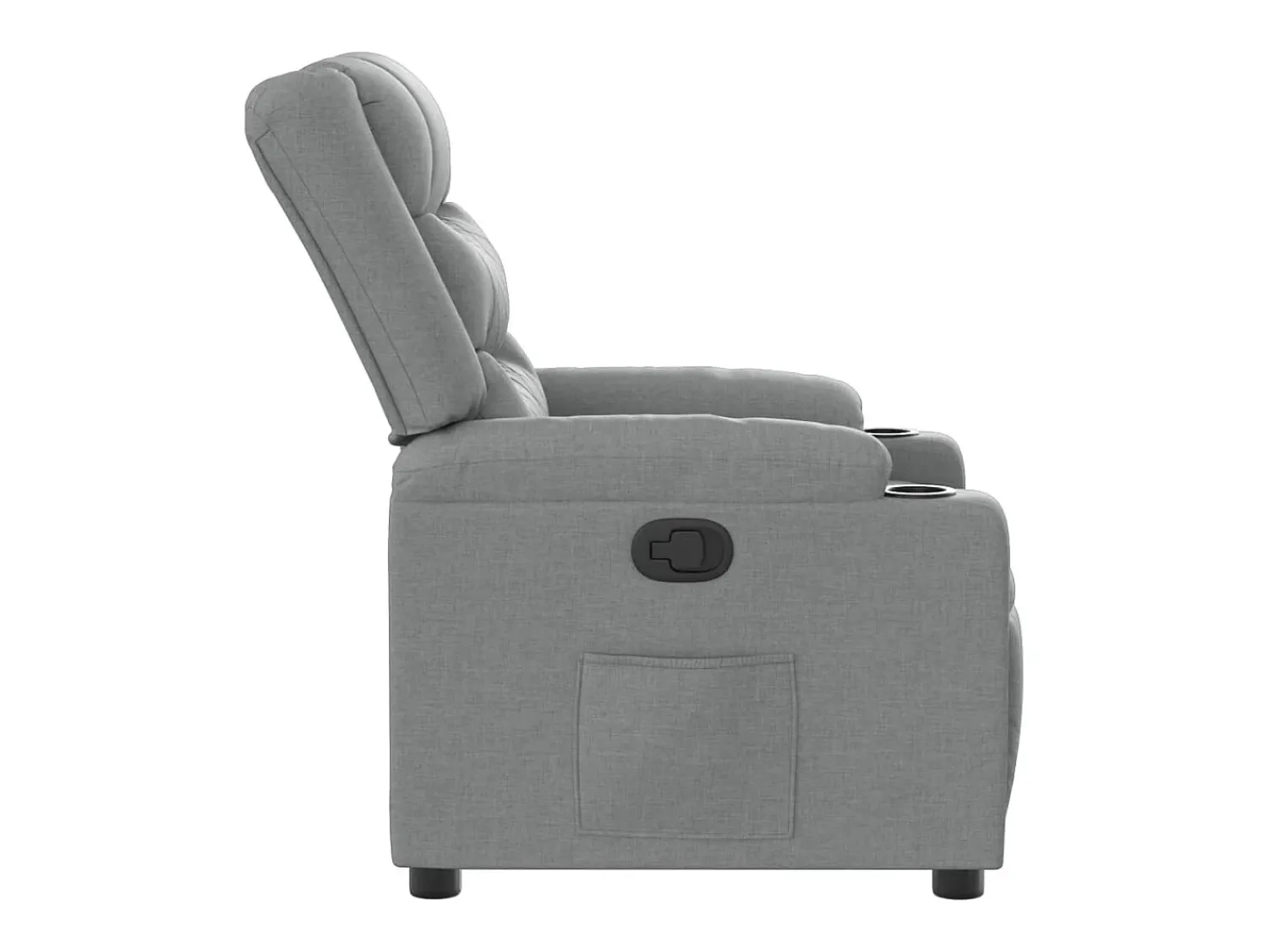 Outlet vidaxl Poltrona reclinável tecido cinzento-claro Cinzento claro