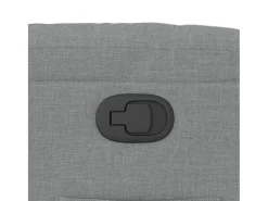 Outlet vidaxl Poltrona reclinável tecido cinzento-claro Cinzento claro