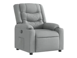 Outlet vidaxl Poltrona reclinável tecido cinzento-claro Cinzento claro