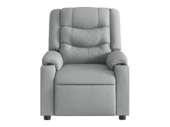 Outlet vidaxl Poltrona reclinável tecido cinzento-claro Cinzento claro