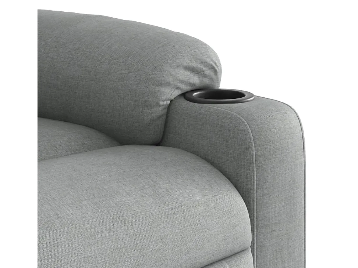 Outlet vidaxl Poltrona reclinável tecido cinzento-claro Cinzento claro