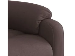 Poltrona*vidaxl Poltrona reclinável tecido -escuro Castanho