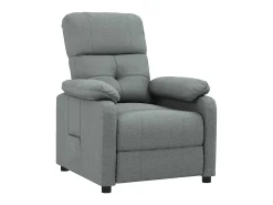Poltrona*vidaxl Poltrona reclinável tecido -escuro Cinzento