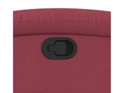 Poltrona|vidaxl Poltrona reclinável tecido tinto Vermelho