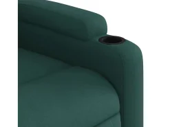 Hot vidaxl Poltrona reclinável tecido -escuro Verde
