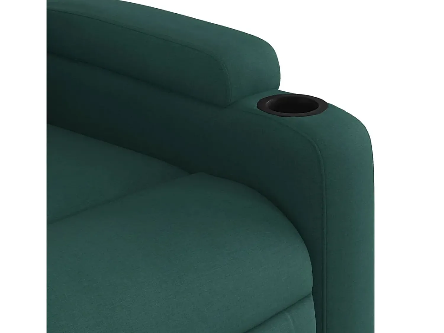 Hot vidaxl Poltrona reclinável tecido -escuro Verde