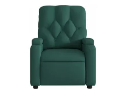 Hot vidaxl Poltrona reclinável tecido -escuro Verde