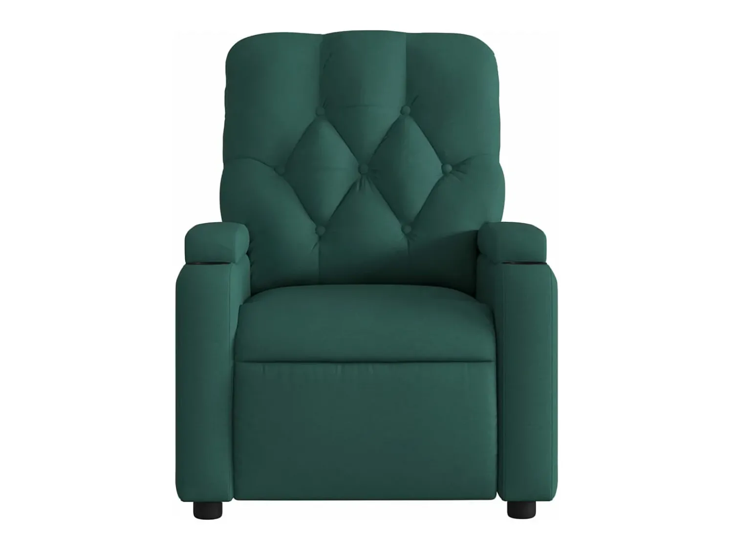 Hot vidaxl Poltrona reclinável tecido -escuro Verde