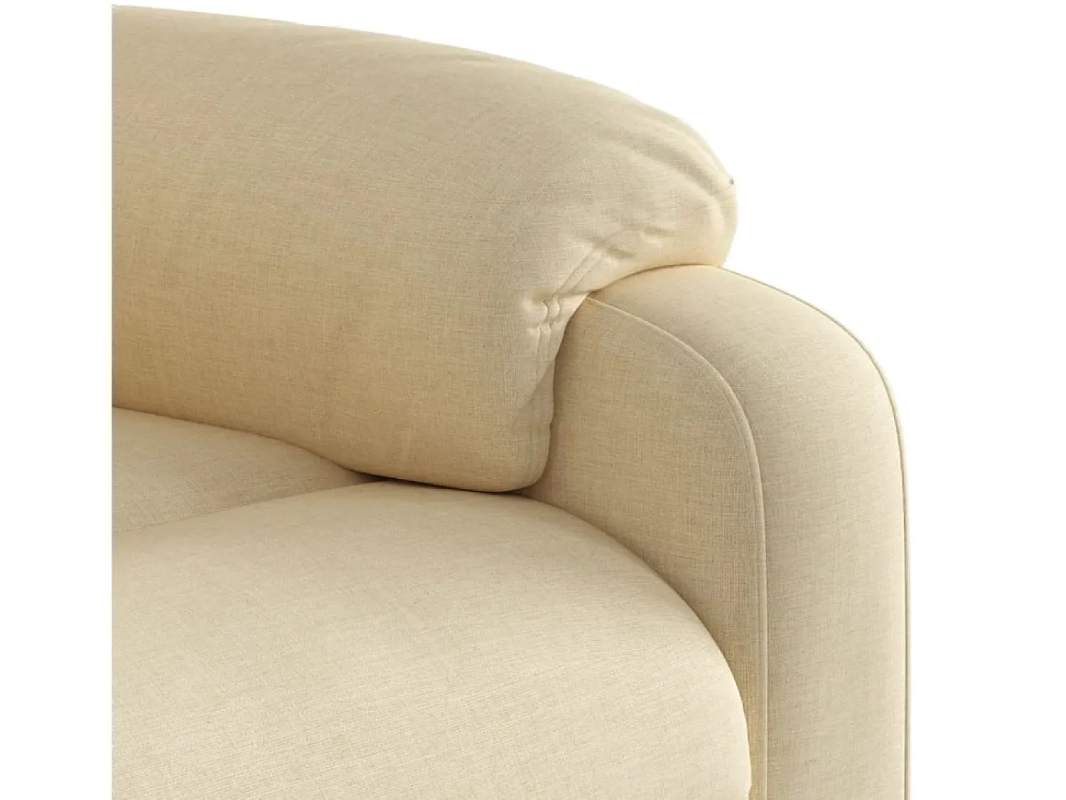 Poltrona|vidaxl Poltrona reclinável tecido cor Creme