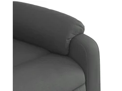 vidaxl Poltrona reclinável tecido -escuro^ Poltrona