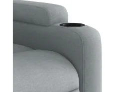 Poltrona|vidaxl Poltrona reclinável tecido -claro Cinzento