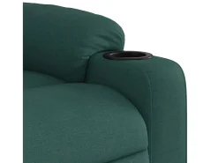 Poltrona*vidaxl Poltrona reclinável tecido -escuro Verde