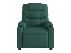 Poltrona*vidaxl Poltrona reclinável tecido -escuro Verde