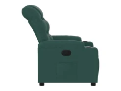 Poltrona*vidaxl Poltrona reclinável tecido -escuro Verde
