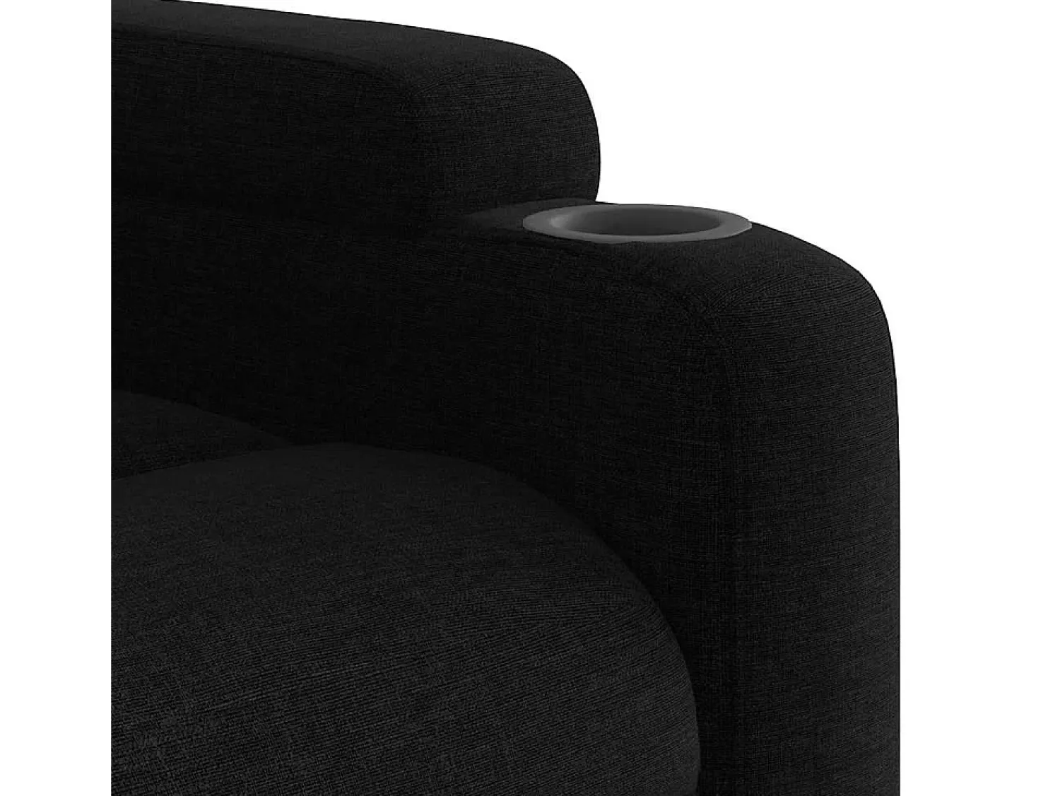 Poltrona*vidaxl Poltrona reclinável tecido Preto