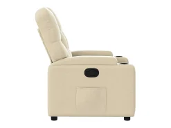 Poltrona*vidaxl Poltrona reclinável tecido cor Creme