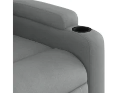 Poltrona*vidaxl Poltrona reclinável tecido -claro Cinzento