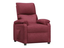 Poltrona|vidaxl Poltrona reclinável tecido tinto Vermelho