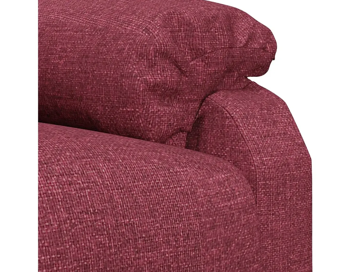 Poltrona|vidaxl Poltrona reclinável tecido tinto Vermelho