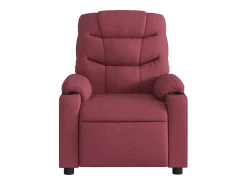 Poltrona|vidaxl Poltrona reclinável tecido tinto Vermelho