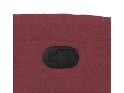 Poltrona|vidaxl Poltrona reclinável tecido tinto Vermelho