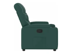 Best vidaxl Poltrona reclinável tecido -escuro Verde