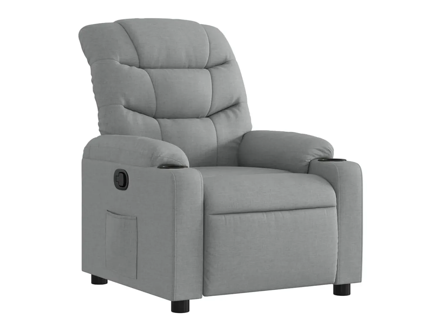 Poltrona* Poltrona reclinável tecido cinzento-claro PT577108 Cinzento claro