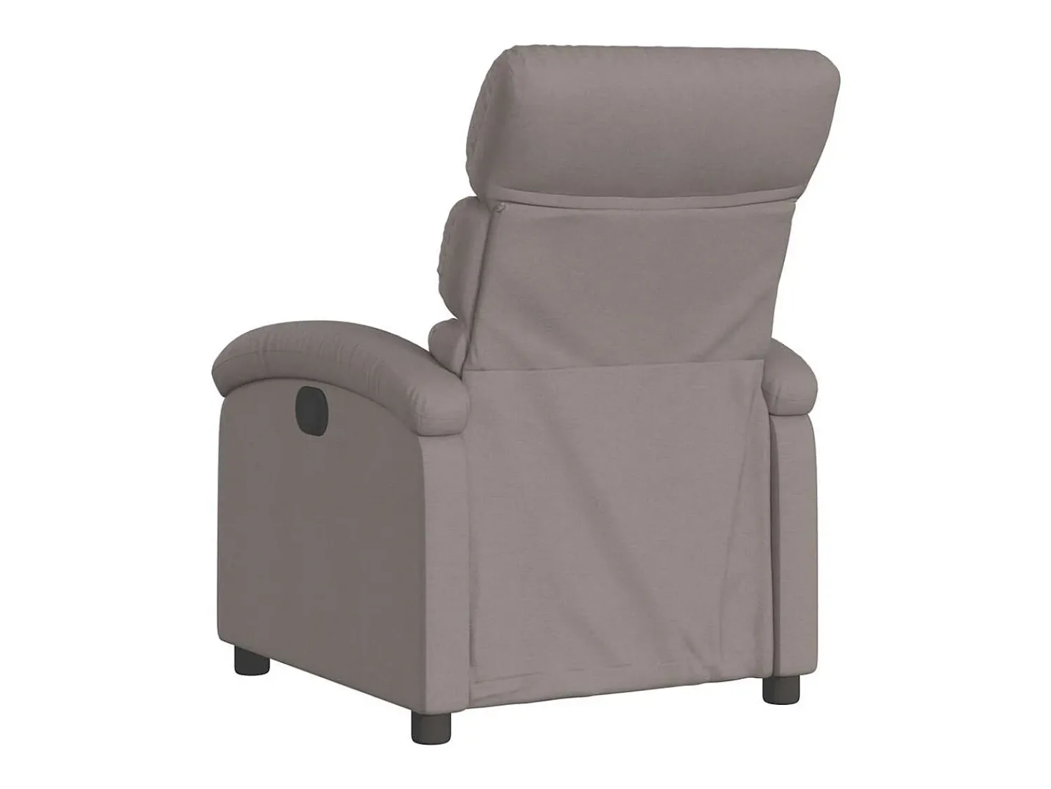 New vidaxl Poltrona reclinável tecido cinzento-acastanhado Taupe
