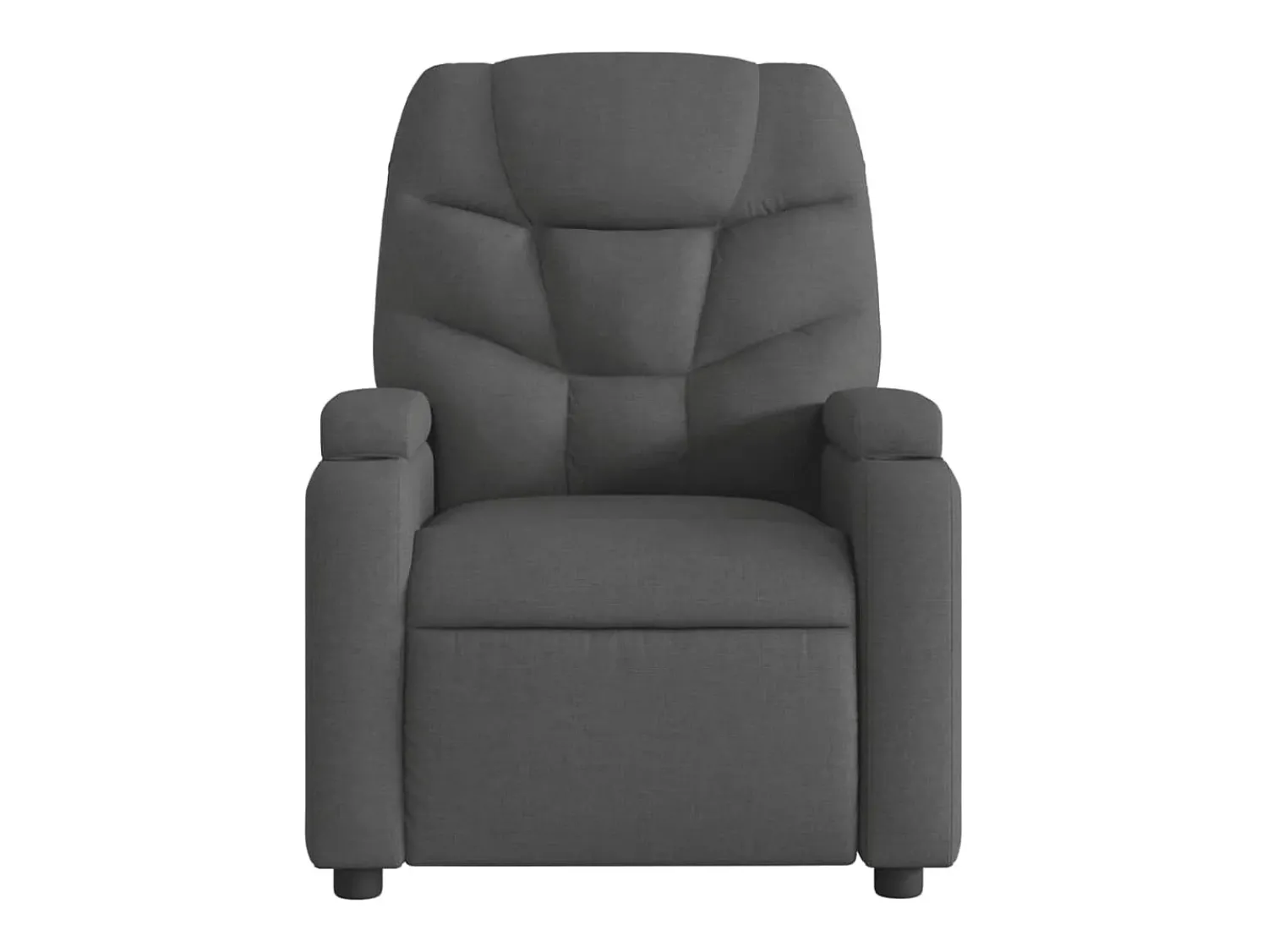 Clearance Poltrona reclinável tecido -escuro PT468814 Cinzento