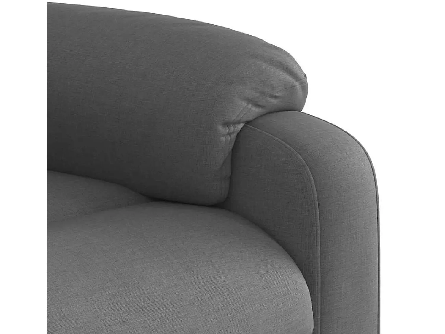 vidaxl Poltrona reclinável tecido cinzento-escuro^ Poltrona
