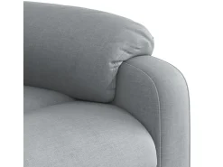 Poltrona|vidaxl Poltrona reclinável tecido cinzento-claro Cinzento claro