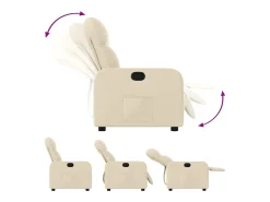 Poltrona| Poltrona reclinável tecido cor PT352879 Creme