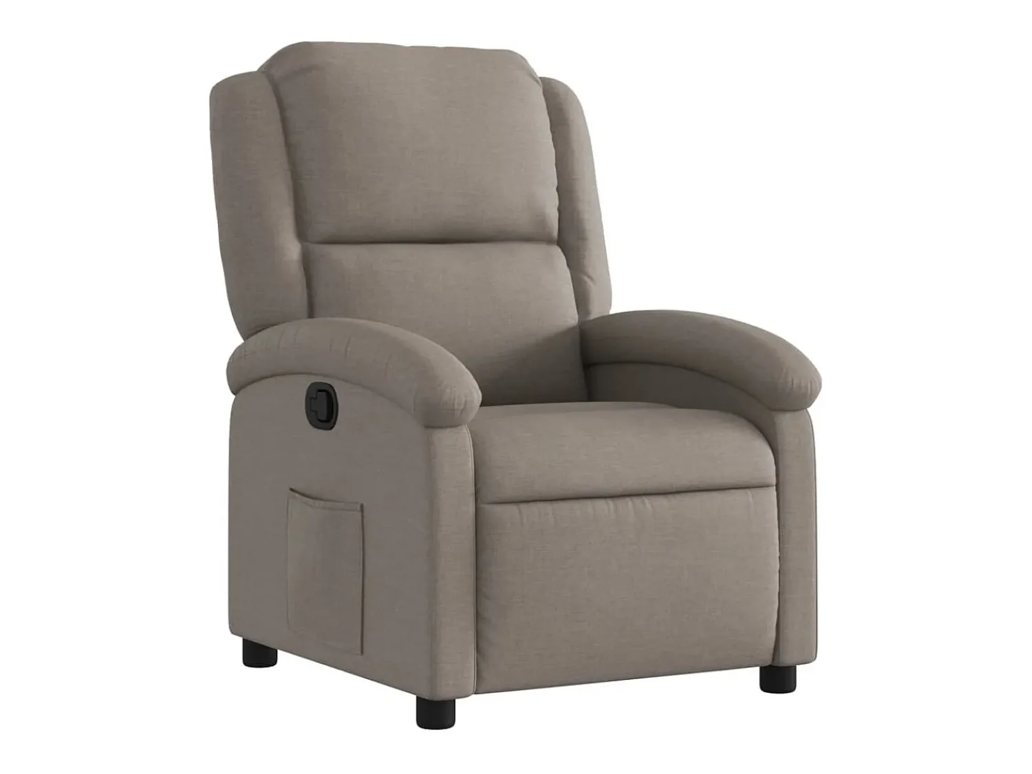 Best vidaxl Poltrona reclinável tecido cinzento-acastanhado Taupe