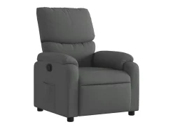 Poltrona|vidaxl Poltrona reclinável tecido -escuro Cinzento