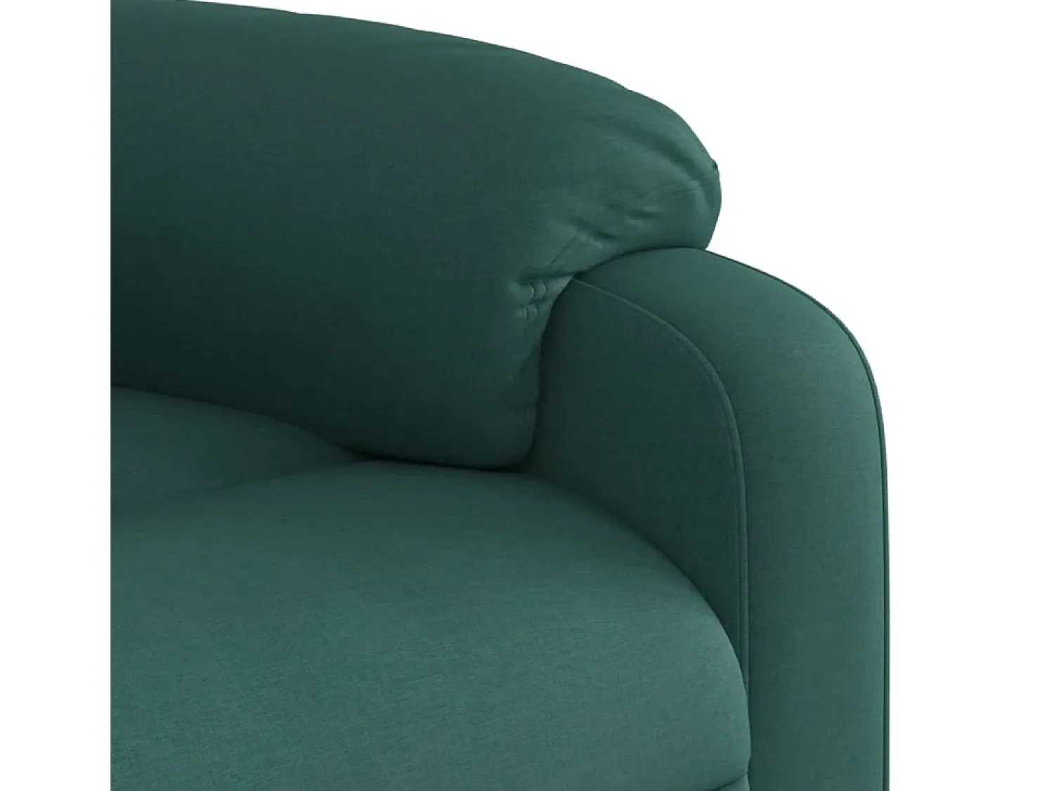 Poltrona|vidaxl Poltrona reclinável tecido -escuro Verde