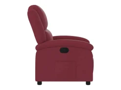 vidaxl Poltrona reclinável tecido tinto^ Poltrona