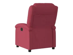 vidaxl Poltrona reclinável tecido tinto^ Poltrona