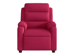 Hot vidaxl Poltrona reclinável veludo tinto Vermelho