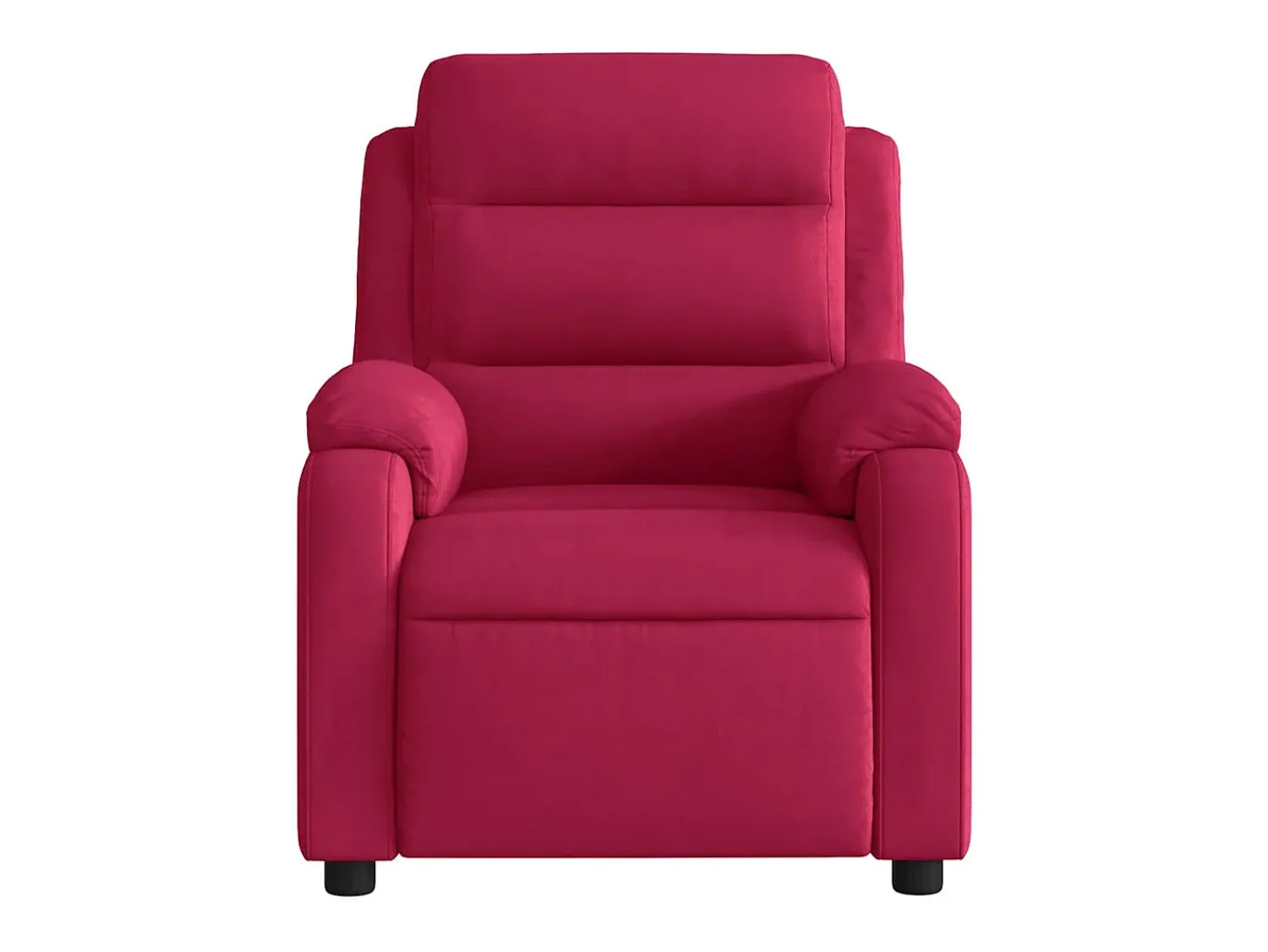 Hot vidaxl Poltrona reclinável veludo tinto Vermelho