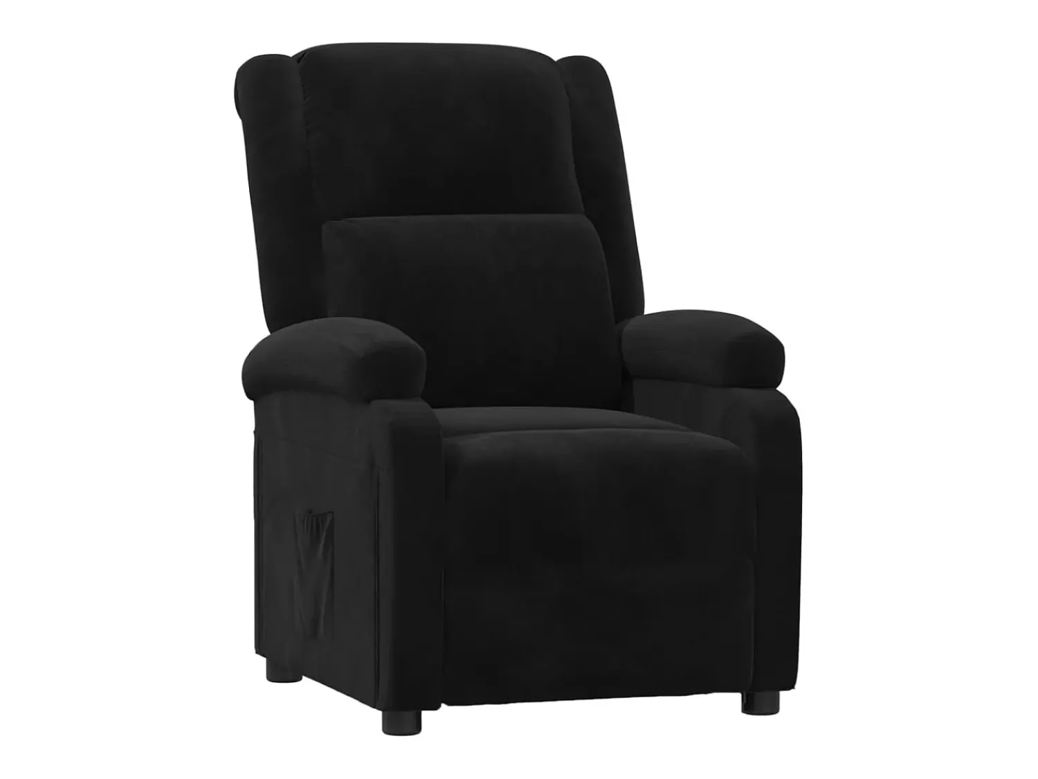 Poltrona*vidaxl Poltrona reclinável veludo Preto