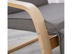 Poltrona reclinável 66,5x94x62,5 cm cinza Eames^ Poltrona