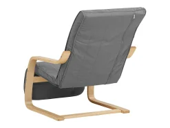 Poltrona reclinável 66,5x94x62,5 cm cinza Eames^ Poltrona