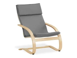 Poltrona reclinável 66,5x93x61,5 cm Cinza Eames^ Poltrona