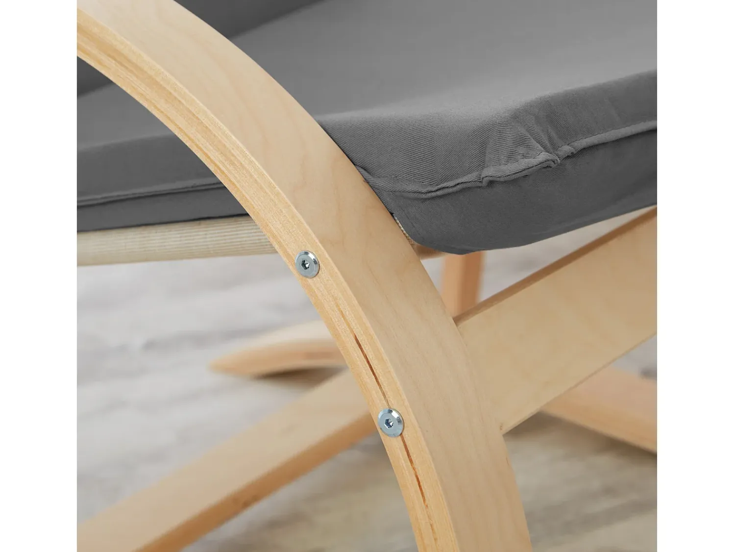 Poltrona reclinável 66,5x93x61,5 cm Cinza Eames^ Poltrona