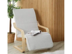Sale Poltrona reclinável 66,5x94x62,5 cm cinza Cinzento / Castanho