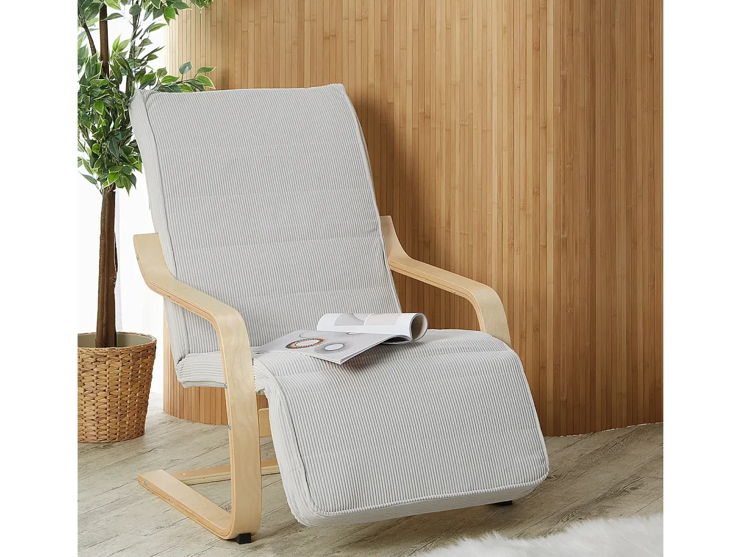 Sale Poltrona reclinável 66,5x94x62,5 cm cinza Cinzento / Castanho