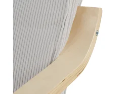 Sale Poltrona reclinável 66,5x94x62,5 cm cinza Cinzento / Castanho