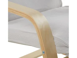 Sale Poltrona reclinável 66,5x94x62,5 cm cinza Cinzento / Castanho