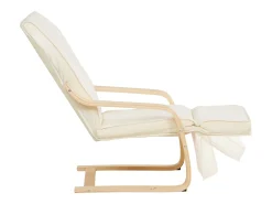 Poltrona| Poltrona reclinável 66,5x94x62,5 cm natural eames Castanho / Bege